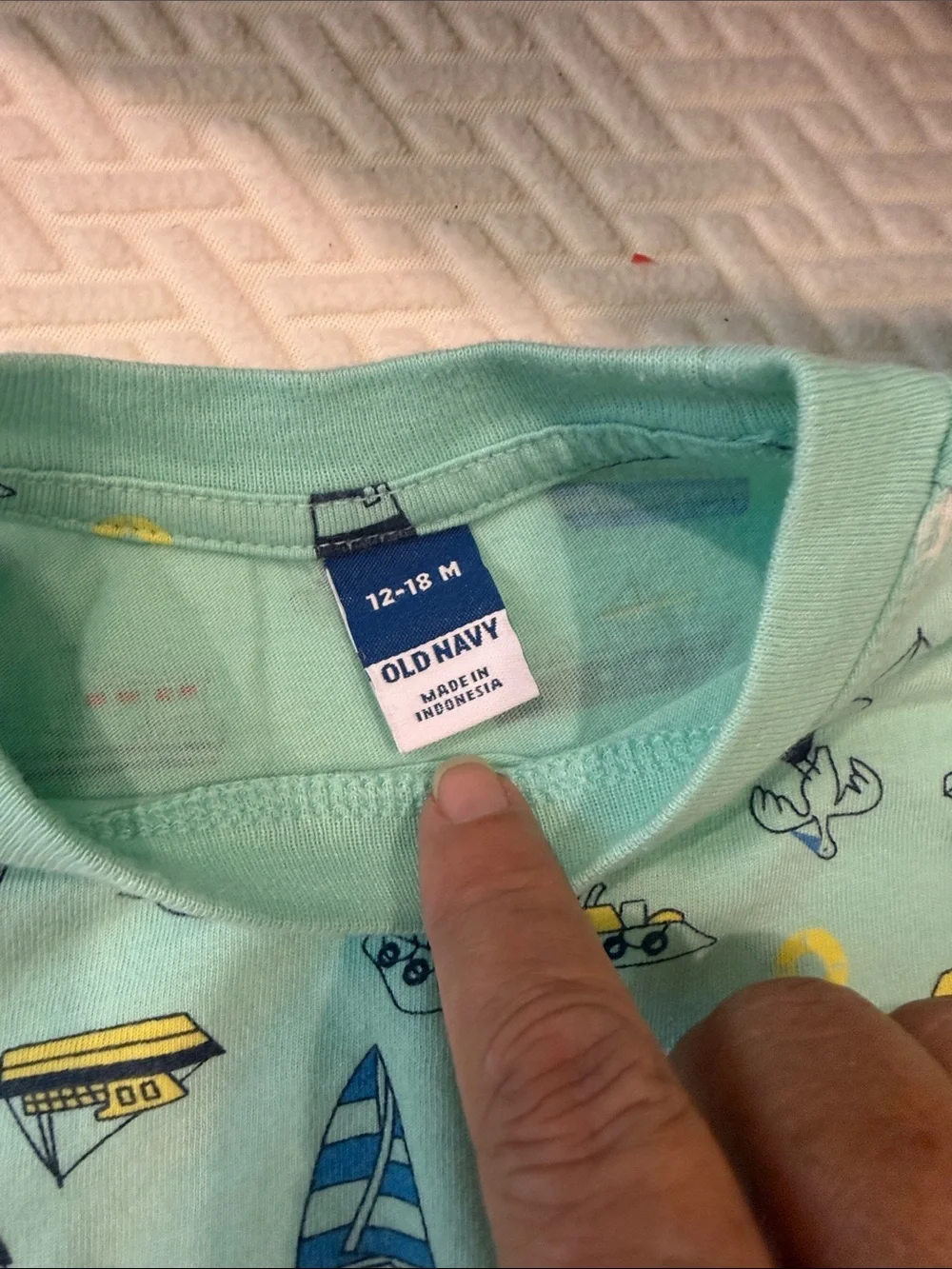 Striped Polo Shirt in Aqua, Blue & Orange - Kids